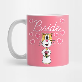 Bride Cat Bachelorette Party Engagement Wedding Mug
